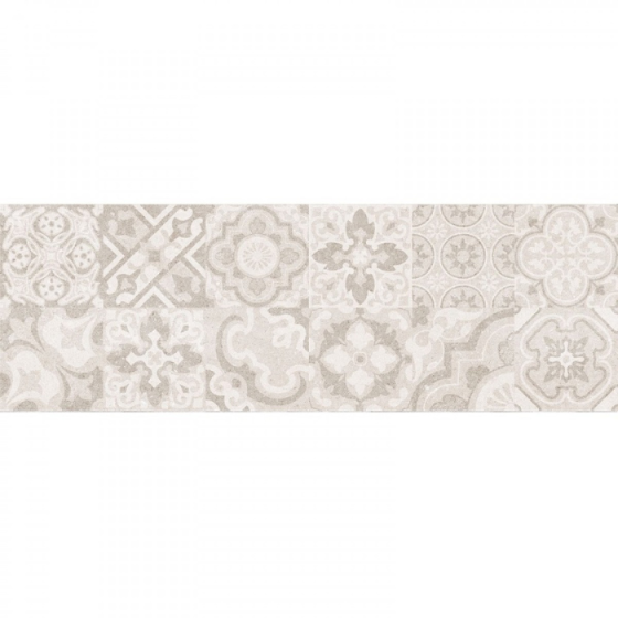 Cartago Decorado Medina Beige 25×75  Ματ διακοσμητικό πλακάκι λευκής μάζας